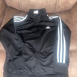 Adidas Black Jacket with White Details